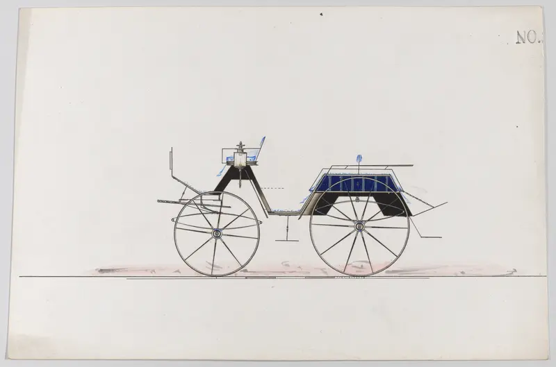 Carriage Design (unnumbered) Wall Art by Brewster & Co. - High-Resolution Digital Print