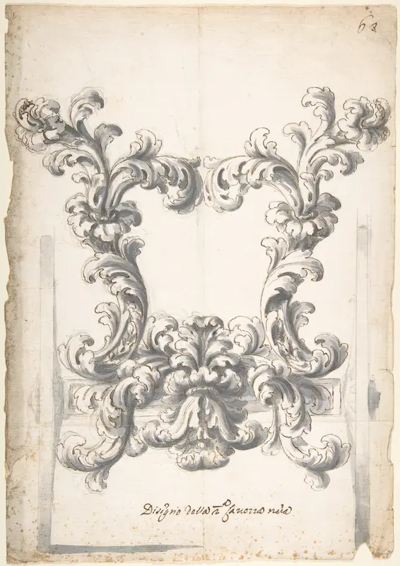 Carriage Design Wall Art by Anonymous, Italian, 17th or 18th century - High-Resolution Digital Print