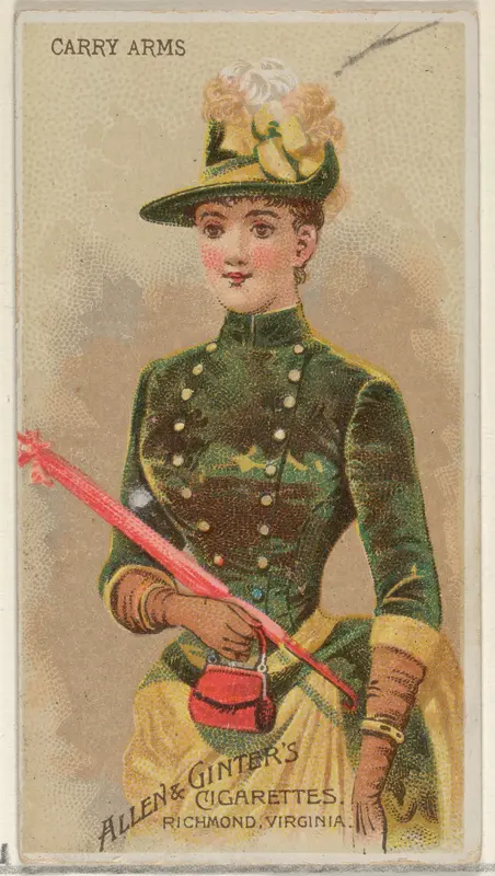 Carry Arms, from the Parasol Drills series (N18) for Allen & Ginter Cigarettes Brands Wall Art by Allen & Ginter - High-Resolution Digital Print