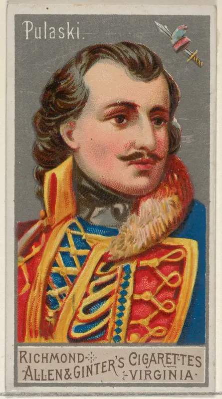 Casimir Pulaski, from the Great Generals series (N15) for Allen & Ginter Cigarettes Brands Wall Art by Allen & Ginter - High-Resolution Digital Print
