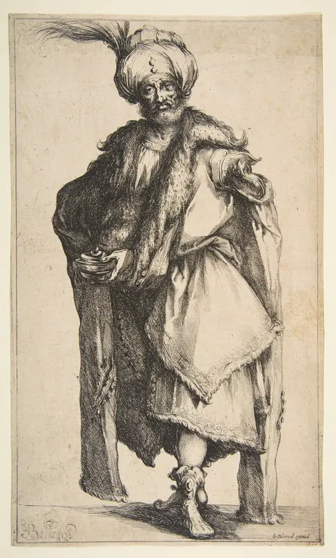 Caspar, from "Three Magi" Wall Art by Jacques Bellange - High-Resolution Digital Print