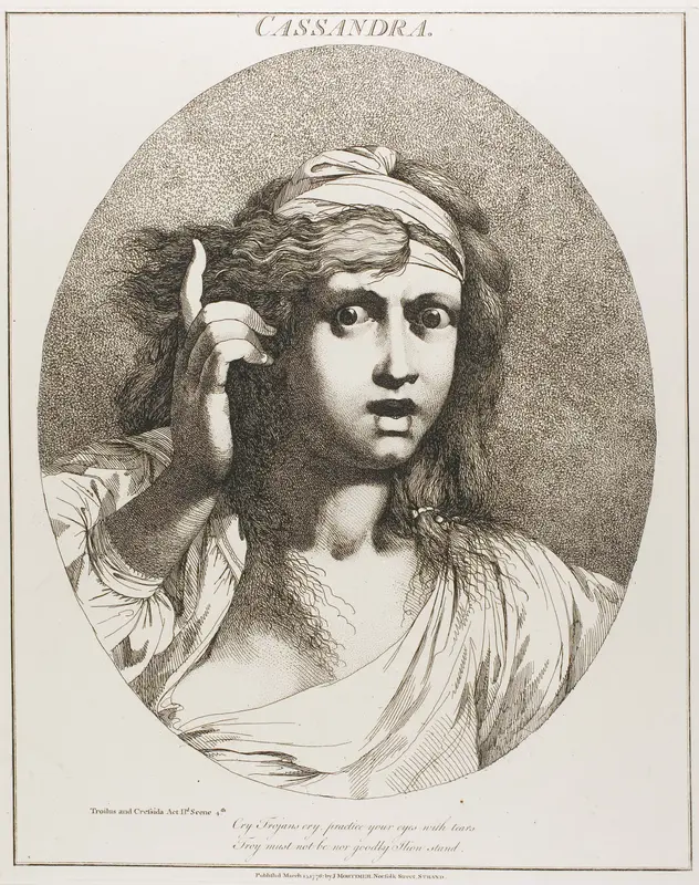 Cassandra, from Twelve Characters from Shakespeare Wall Art by John Hamilton Mortimer - High-Resolution Digital Print