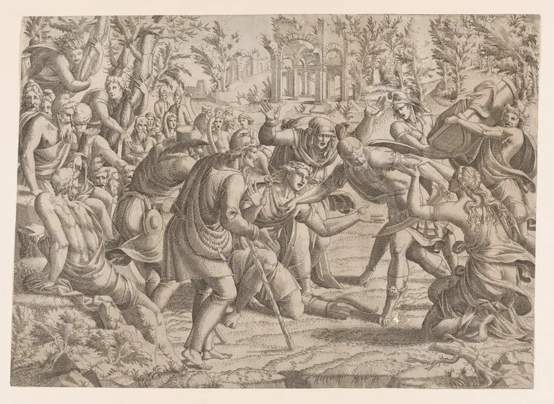 Cassandra Stopping Deiphobus from Killing Paris