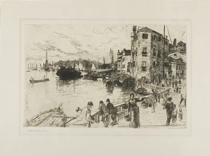 Castello Quarter, Riva Wall Art by Otto Henry Bacher - High-Resolution Digital Print