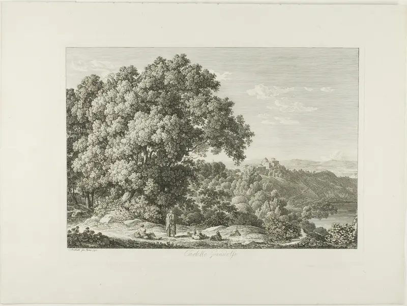 Castle Gandolfo Wall Art by Johann Christian Reinhart - High-Resolution Digital Print