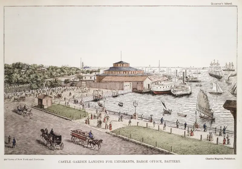 Castle Garden Landing for Emigrants, Barge Office, Battery