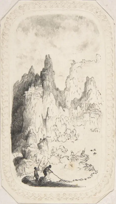 Castles on Mountains Wall Art by Rodolphe Bresdin - High-Resolution Digital Print