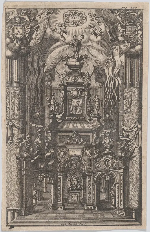 Catafalque for Ferdinand, from an unidentified book Wall Art by Gaspar Bouttats - High-Resolution Digital Print
