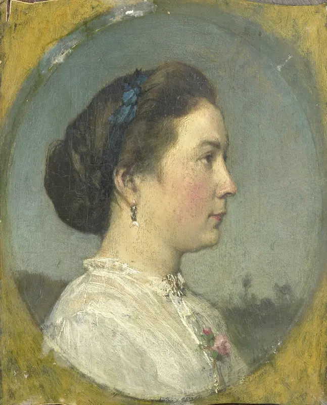 Catharina Hendrika Horn (1841-1905). Echtgenote van de schilder Wall Art by Jacob Maris - High-Resolution Digital Print