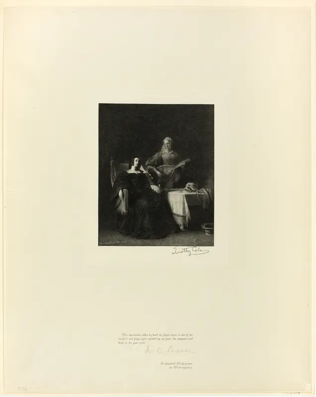 Catharine of Aragon and her Maid, from Old English Masters