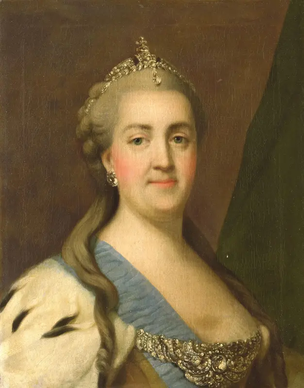 Catherine II (1729-96). Keizerin van Rusland Wall Art by Vigilius Erichsen - High-Resolution Digital Print
