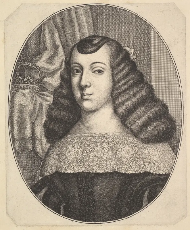 Catherine of Braganza Wall Art by Wenceslaus Hollar - High-Resolution Digital Print