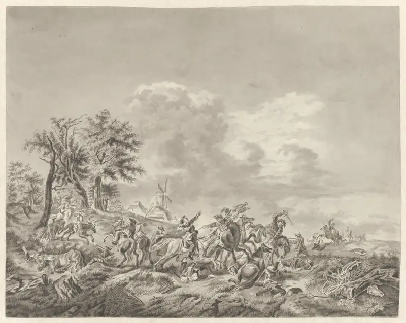Cavalerie-gevecht Wall Art by Unknown - High-Resolution Digital Print
