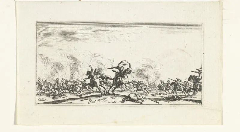 Cavaleriegevecht met pistolen Wall Art by Unknown - High-Resolution Digital Print