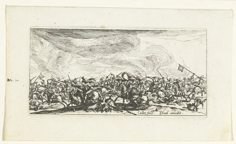 Cavaleriegevecht met zwaarden Wall Art by Unknown - High-Resolution Digital Print