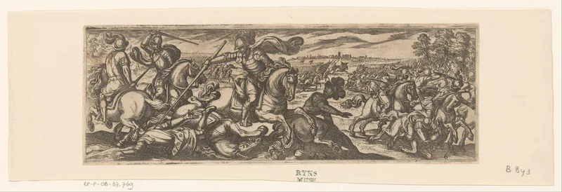 Cavaleristen in gevecht Wall Art by Antonio Tempesta - High-Resolution Digital Print