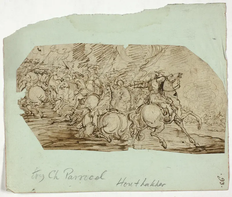 Cavalry Battle Scene Wall Art by Unknown - High-Resolution Digital Print