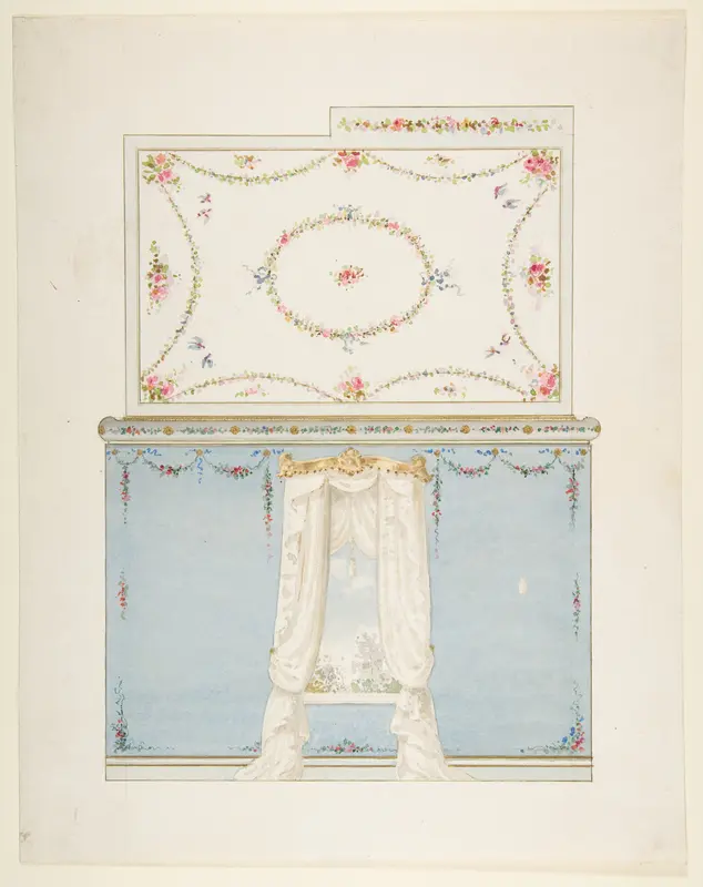 Ceiling and wall design Wall Art by Anonymous, French, 19th century - High-Resolution Digital Print
