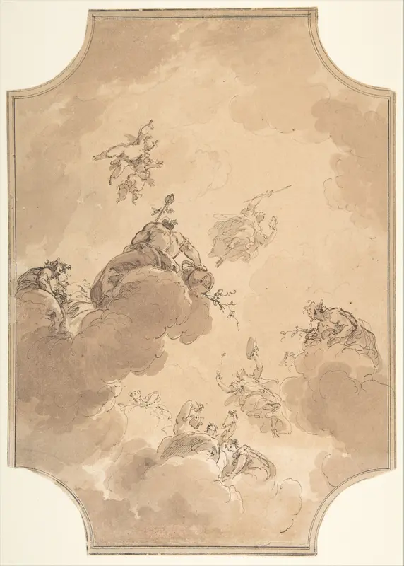 Ceiling Design Wall Art by Jacob de Wit - High-Resolution Digital Print