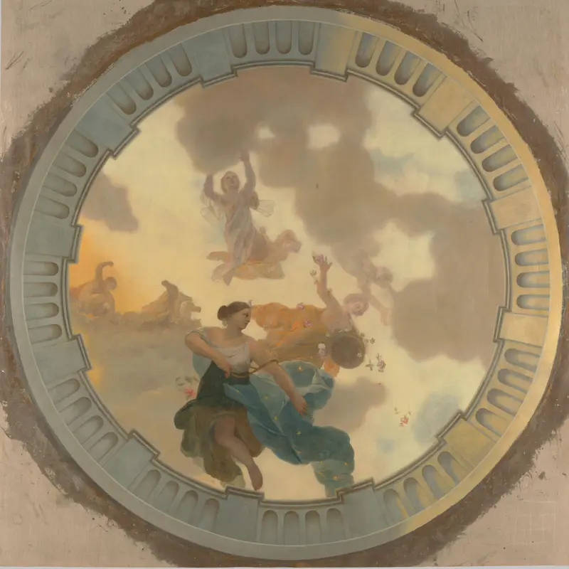 Ceiling painting with Diana and her companions Wall Art by Gerard de Lairesse - High-Resolution Digital Print