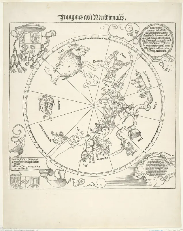 Celestial Map of the Southern Sky (Imagines coeli meridionalis)