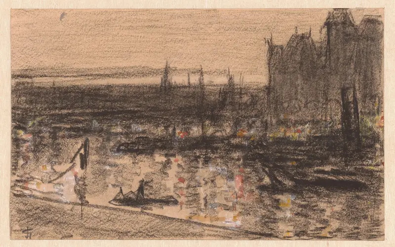 Centraal station te Amsterdam Wall Art by Carel Nicolaas Storm van 's-Gravesande - High-Resolution Digital Print