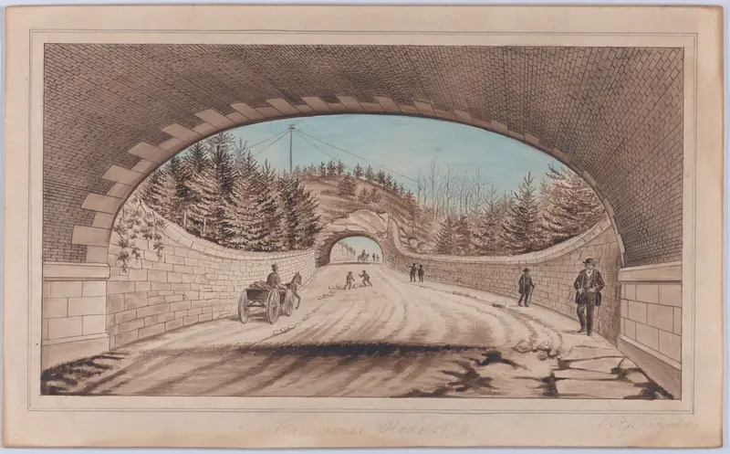Central Park, Transverse Road No. 2 Wall Art by E. P. - High-Resolution Digital Print