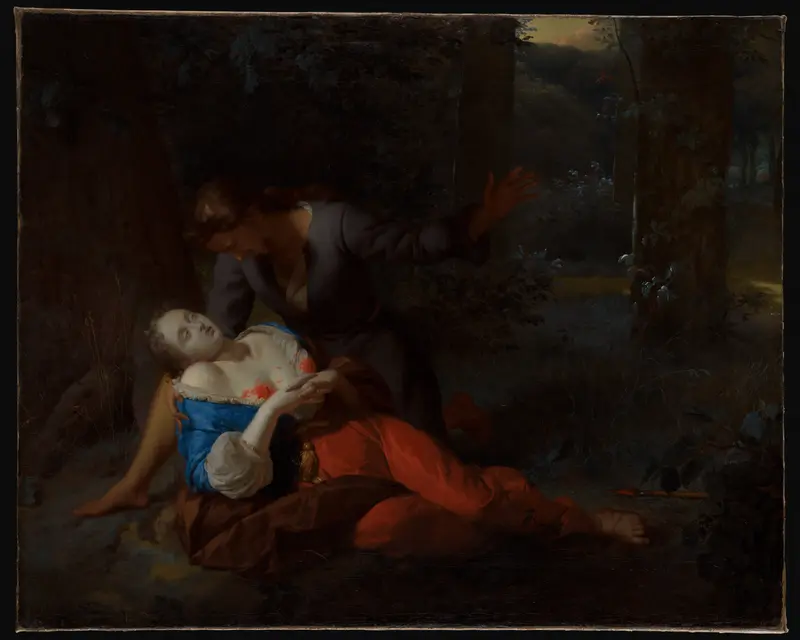 Cephalus and Procris Wall Art by Godfried Schalcken - High-Resolution Digital Print
