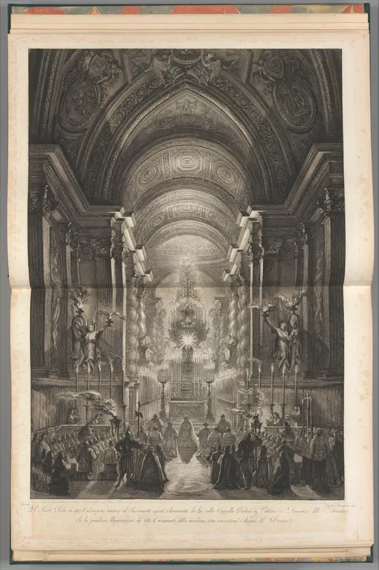 Ceremony held in the Cappella Paolina, Vatican Wall Art by Francesco Piranesi - High-Resolution Digital Print