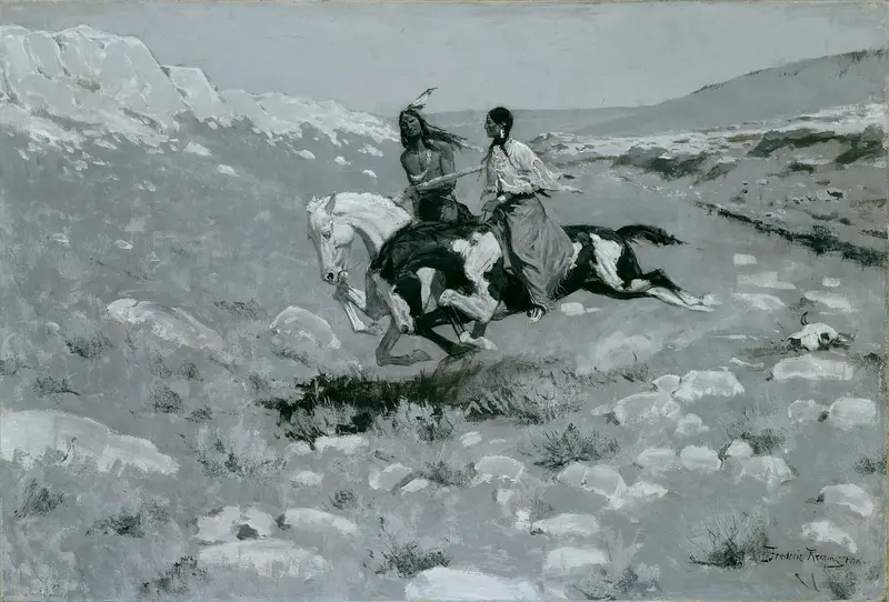 Ceremony of the Fastest Horse Wall Art by Frederic Remington - High-Resolution Digital Print