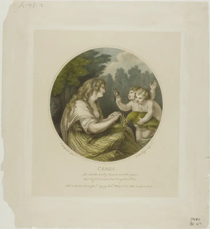 Ceres Wall Art by Francesco Bartolozzi - High-Resolution Digital Print