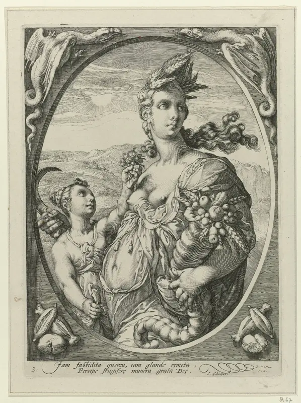 Ceres Wall Art by Hendrick Goltzius - High-Resolution Digital Print