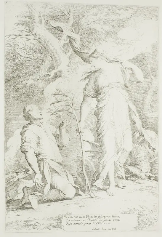 Ceres and Phytalus Wall Art by Salvator Rosa - High-Resolution Digital Print