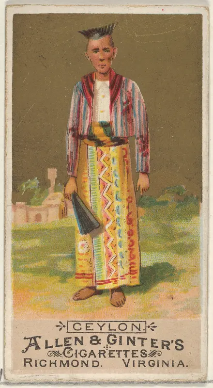 Ceylon, from the Natives in Costume series (N16) for Allen & Ginter Cigarettes Brands Wall Art by Allen & Ginter - High-Resolution Digital Print