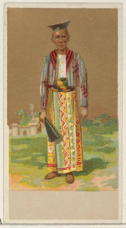 Ceylon, from the Natives in Costume series (N16), Teofani Issue, for Allen & Ginter Cigarettes Brands Wall Art by Allen & Ginter - High-Resolution Digital Print