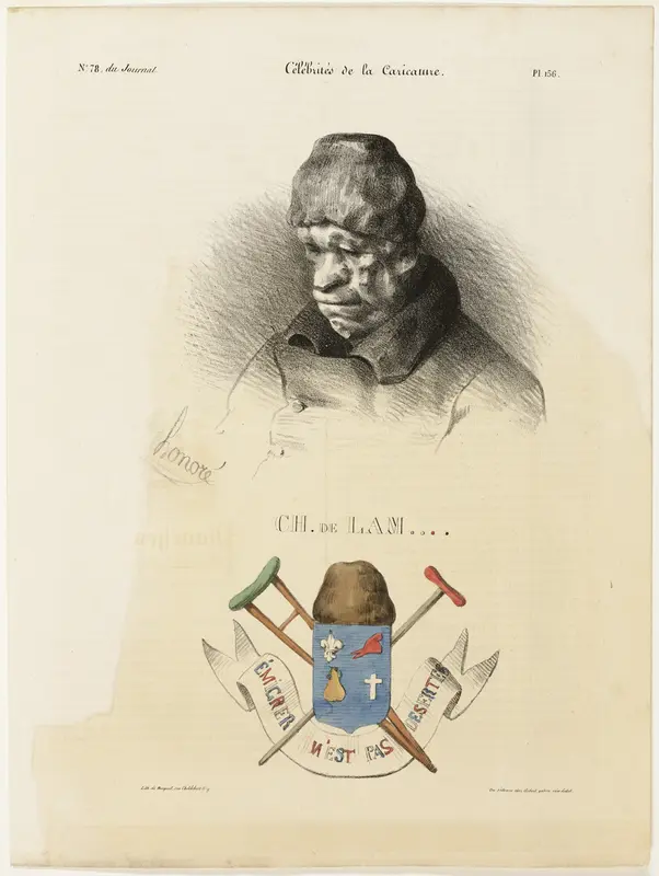 Ch. De Lam...., plate 156 from Célébrités de la Caricature