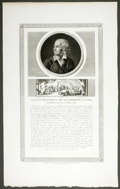 Chalier, Procureur of the Lyon Commune, from the series Tableaux historiques de la révolution française Wall Art by Levachez, père et fils - High-Resolution Digital Print