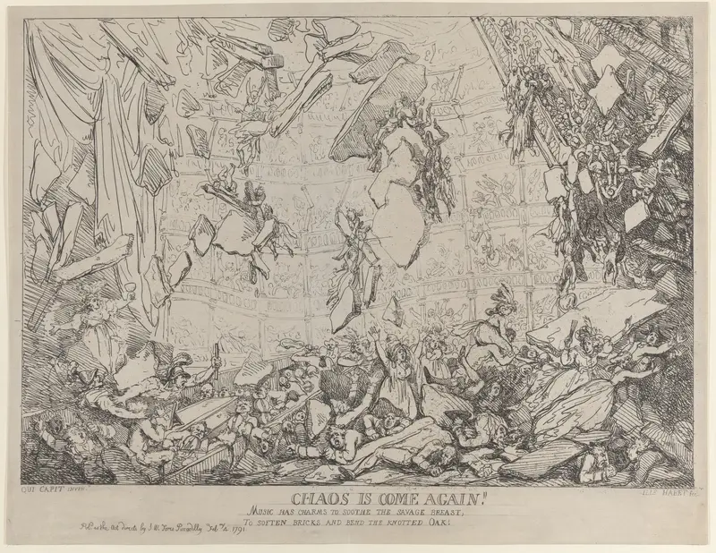 Chaos is Come Again! Wall Art by Thomas Rowlandson - High-Resolution Digital Print