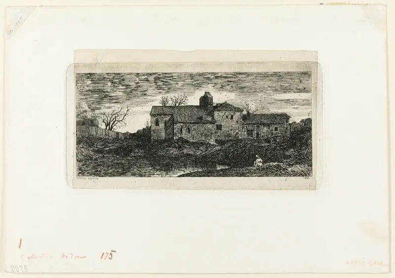 Chapel and Pilgrim's Hospice at Harambeltz (Basses-Pyrenees)