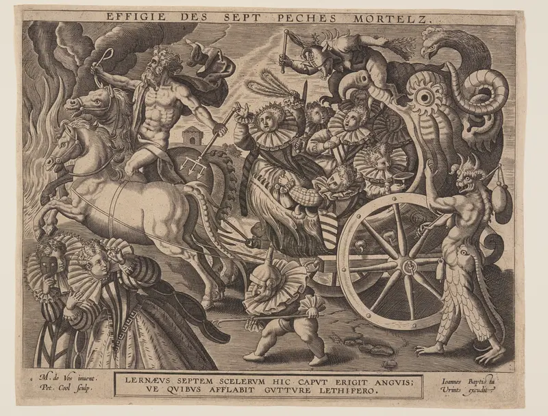 Chariot with the Seven Deadly Sins Wall Art by Pieter Cool - High-Resolution Digital Print