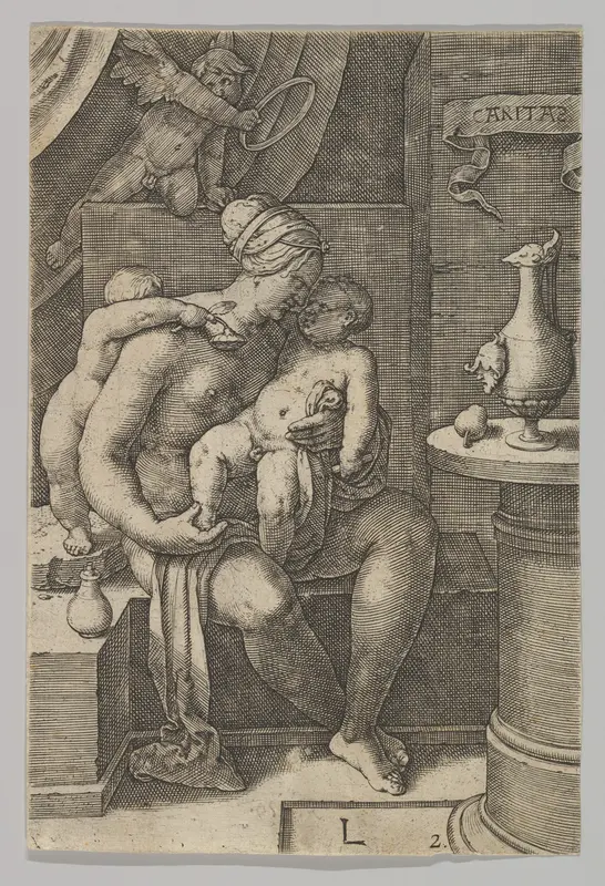 Charity, from the series The Virtues Wall Art by Lucas van Leyden - High-Resolution Digital Print