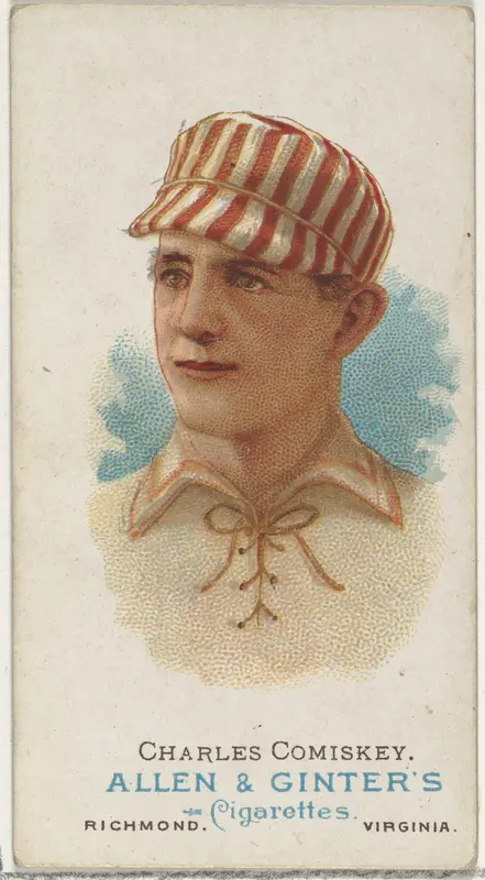 Charles Comiskey, Baseball Player, from World's Champions, Series 1 (N28) for Allen & Ginter Cigarettes Wall Art by Allen & Ginter - High-Resolution Digital Print
