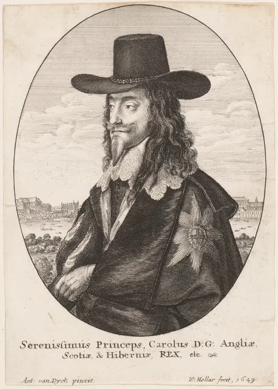 Charles I Wall Art by Wenceslaus Hollar - High-Resolution Digital Print