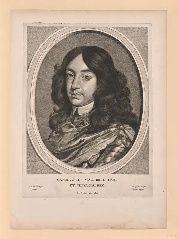 Charles II, King of England, from Effigies Variae... Wall Art by Cornelis Visscher - High-Resolution Digital Print