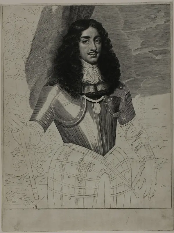 Charles II, King of England Wall Art by Cornelis van Dalen, II - High-Resolution Digital Print