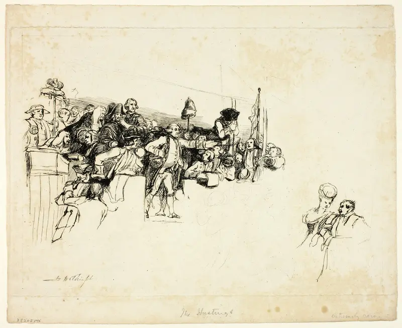 Charles James Fox on the Hustings at Covent Garden Wall Art by David Wilkie - High-Resolution Digital Print