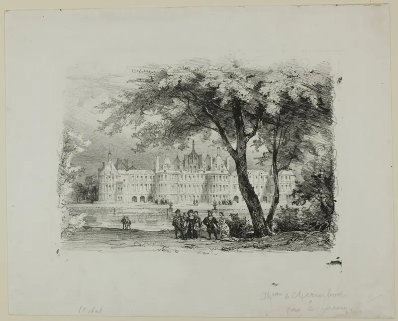 Château de Chambord Wall Art by Eugène Louis Lami - High-Resolution Digital Print