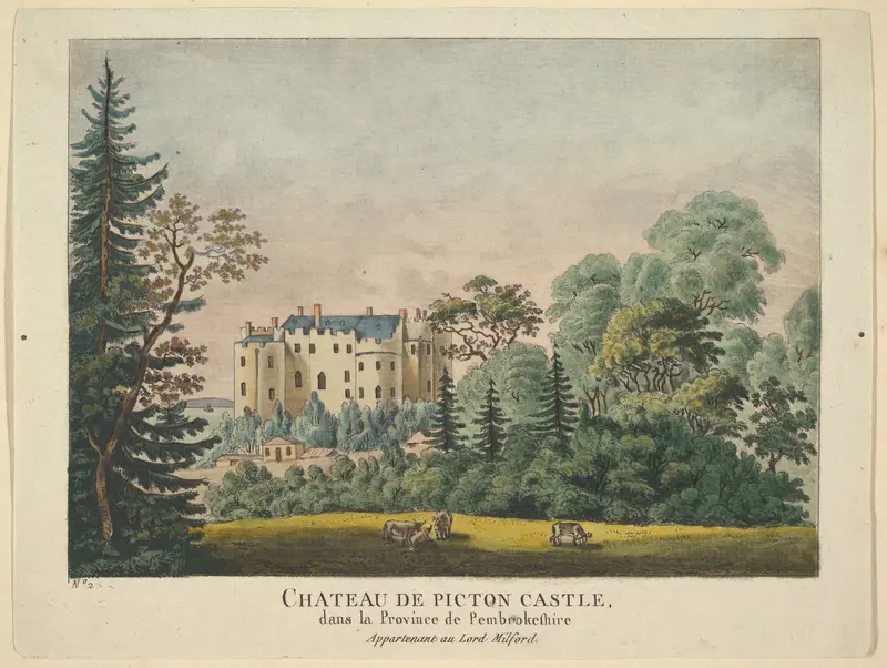 Château de Picton Castle Wall Art by Anonymous, French, 18th century - High-Resolution Digital Print
