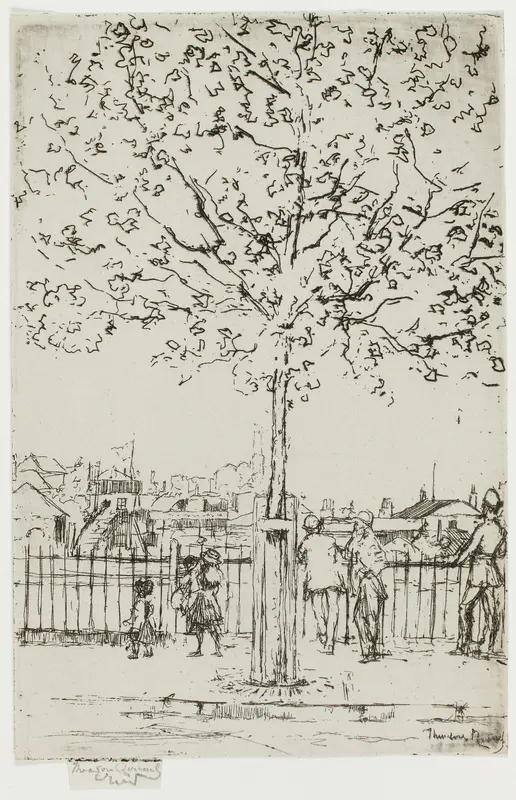 Chelsea Embankment, June, 5 p.m., 1889 Wall Art by Theodore Roussel - High-Resolution Digital Print