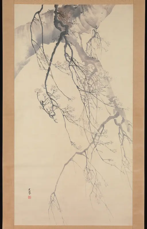 Cherry Blossoms Wall Art by Matsumura Goshun - High-Resolution Digital Print